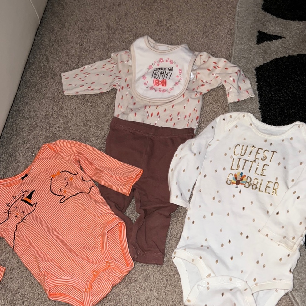 6-9 month Thanksgiving baby clothes